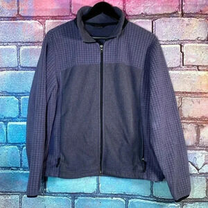 L.L. Bean Vintage Zip Fleece Sweatshirt Large Blue Women's Pullover Jacket